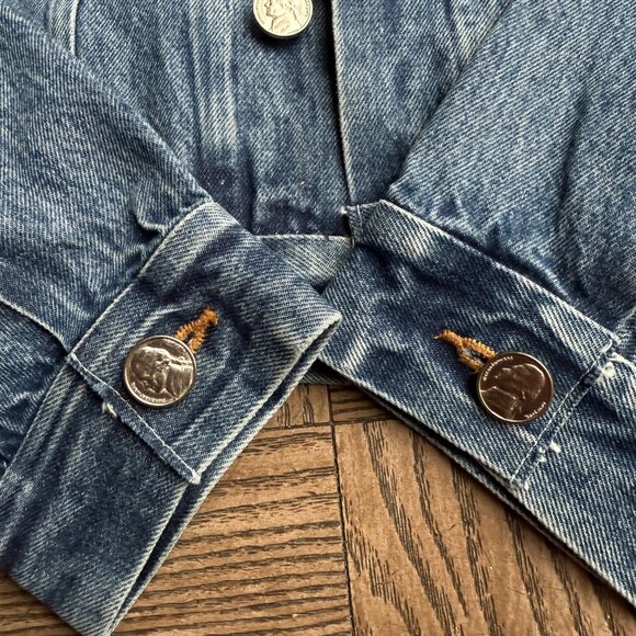 NWT Alexander Wang Denim Jacket With Silver Nickel Coin Buttons - Picture 7 of 14